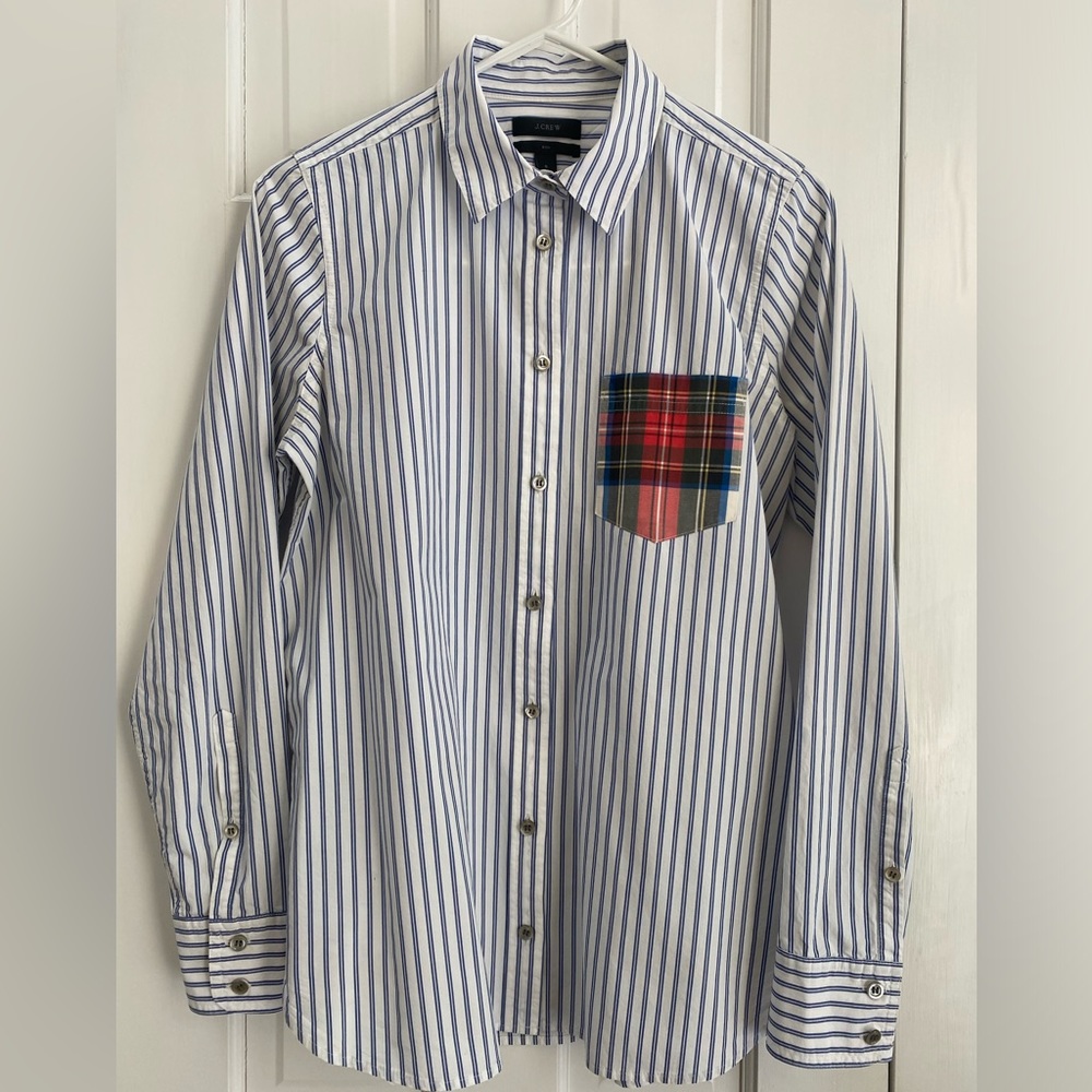 J. Crew striped boy shirt